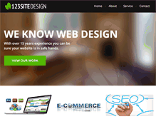 Tablet Screenshot of 123sitedesigns.com